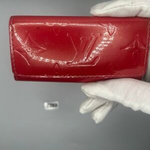 Louis Vuitton Monogram Vernis Pink Key Holder 4 Keys#289